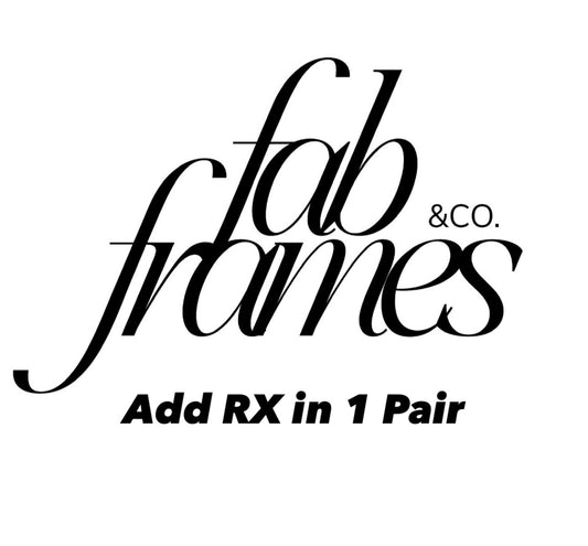 This covers your RX in ONE pair of glasses